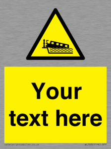 Custom warning grounding narrow boat on lock cill